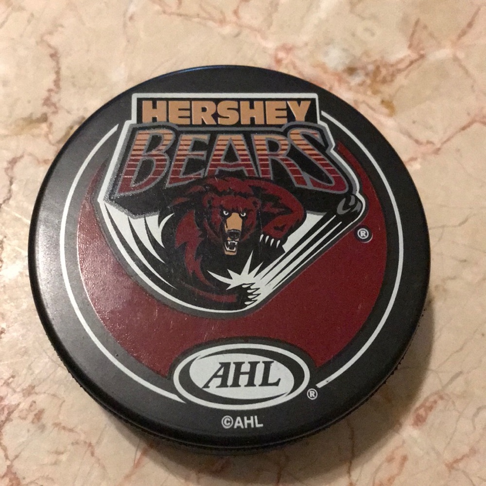 AHL Hershey Bears hockey puck